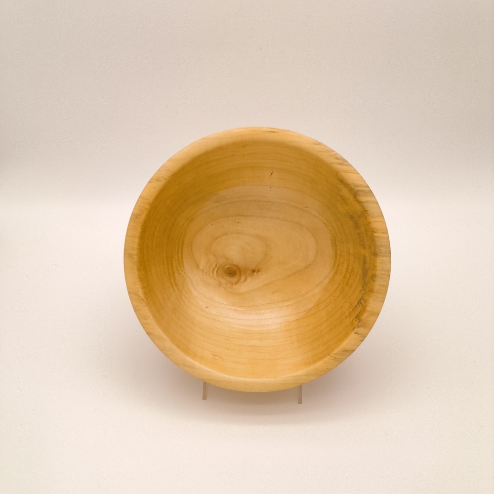 Handcrafted Grumpsy Artist Signed Wood Turned Bowl - Hardwood